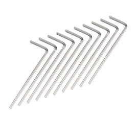 TOP-VIGOR 10Pcs 1/16 Inch Hex Key Wrench, Metric CR-V L Shaped Allen Key Imperial Hexagon Head Spanner Tool for Repairing, Installation