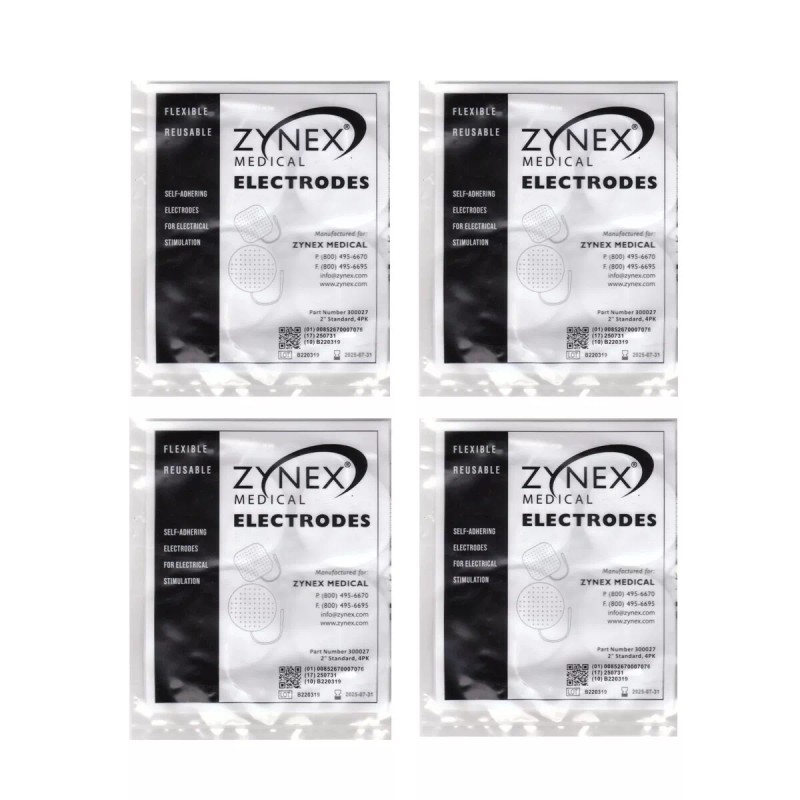 Zynex Medical Tens Unit Electrodes 2" Round Pads - 4
