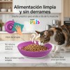 Van Ness Plato para Gato Anti derrapante Morado, 8 oz,