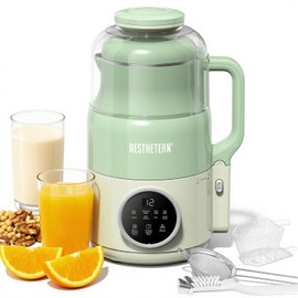 Nut Milk Maker Machine, Soy Milk & Oat Milk Maker with 8 Presets, High-Speed Blender, Auto-Clean, Delay Start, 33oz Almond Milk Maker for Plant-Based 