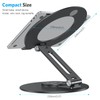OMOTON Adjustable Laptop Stand with 360 Rotating Base, Ergonomic Laptop