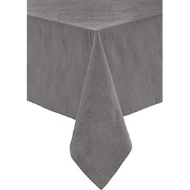 Erwin Müller Arnsberg Series Table Linen, Tablecloth with Jacquard Pattern, Anthracite, Size 130 x 220 cm, Robust Fabric, Easy to Iron and Durable, with High-Quality Envelope Hem (Other Colours, Sizes