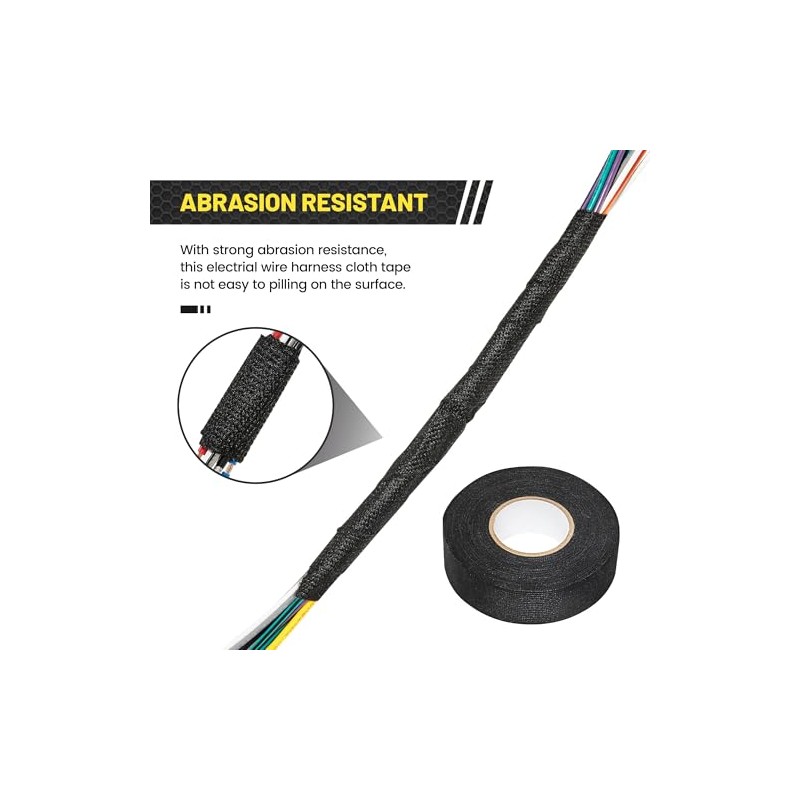Oyviny Self-Adhesive Electrical Wire Harness Cloth Tape - 1 Inch