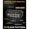 HLauto 604N Emergency Dash Strobe Lights: 2x16.8 inch Amber White