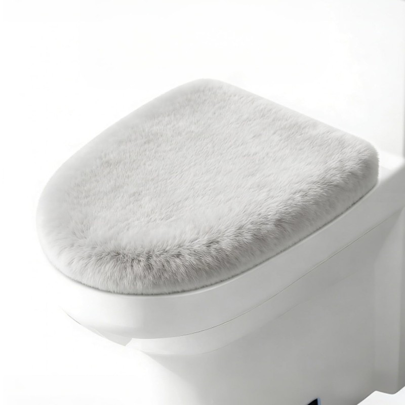 Microfiber Toilet Lid Cover – Soft, Absorbent & Machine-Washable Seat