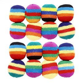 Outdoor Soft Footbag Juggling Balls Set – Durable Handmade Hacky Sack Toys for Kids & Group Games, 1/3/6/9/12 Pack Sports Activity Ball