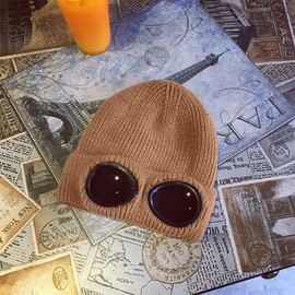 MansWill - Gorro unisex de lana de punto, gorro de invierno cálido con estilo para deportes al aire última intervensión, color café, talla M