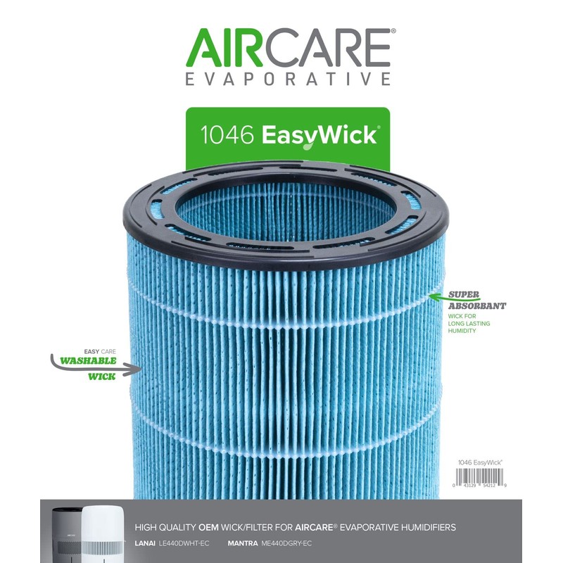 AIRCARE 1046 Easy Wick, washable replacement wick filter for Lanai