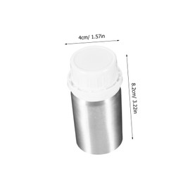 Baluue Travel-sized Essential Oil Bottles 50ml Refillable Vials Mini Makeup Dispensers Lightweight Oil Containers Solid Holders