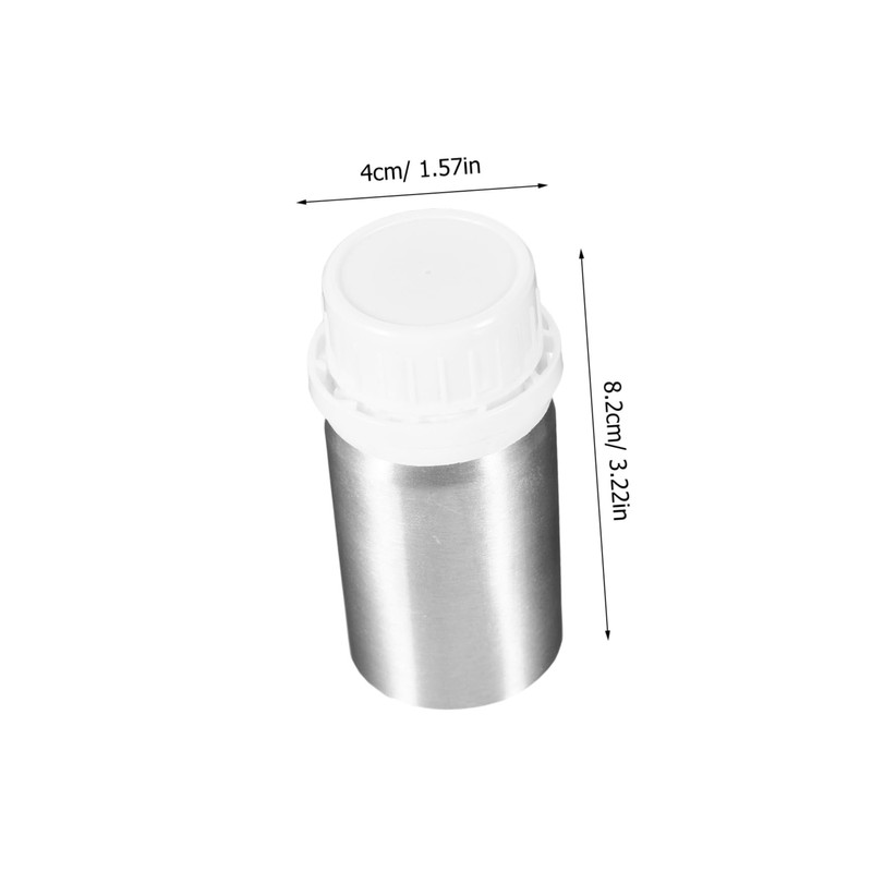 Baluue Travel-sized Essential Oil Bottles 50ml Refillable Vials Mini Makeup