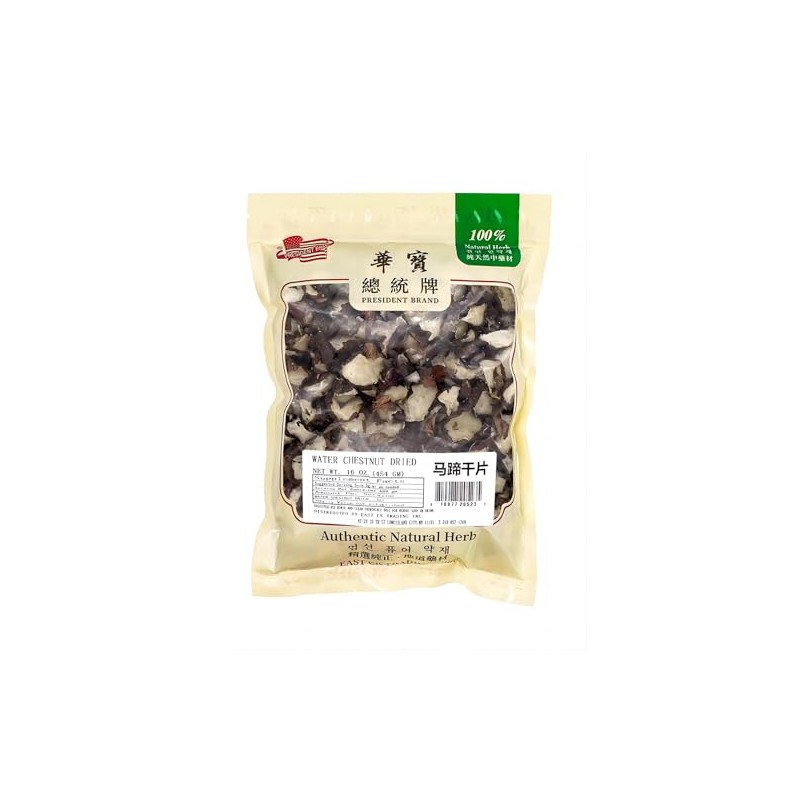 Dried Water Chestnuts Sliced - Water Chestnuts－No Salt & Sugar