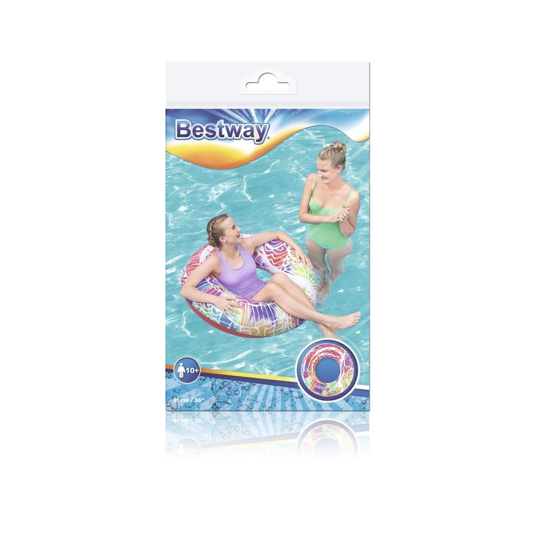 Bestway Mandala Swim Ring - Assorted - 91cm