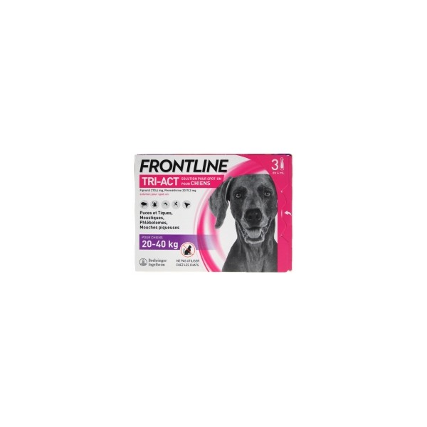 Frontline TRI-ACT Dogs 20-40kg 3 Pipettes