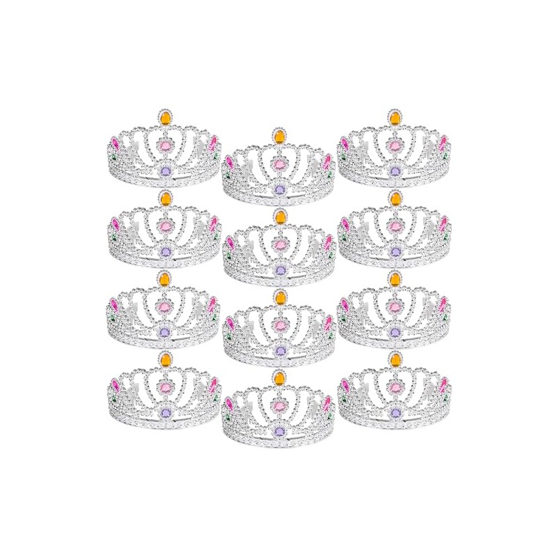 Rhode Island Novelty Rhinestone Tiara Pncess Crowns (1 dz)