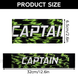 VHOPMORE Elastic Soccer Captain Armband Adjustable Football Basketball Player Arm Bands Non-Slip Anti-Drop Captain's Armband for Adult