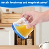 Freezer Containers with Twist Top Lids, Heavy Duty Round Airtight