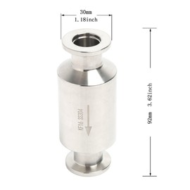 QiiMii Stainless Steel 304 Vacuum Pump Check Valve KF check Valve, KF-16