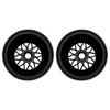 FLMLF Nylon Rear Wheel Hub Rim Set Black for 1/5