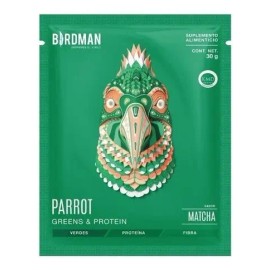 Birdman Parrot Green Protein Suplemento Sobres 30gr Sabor Matcha