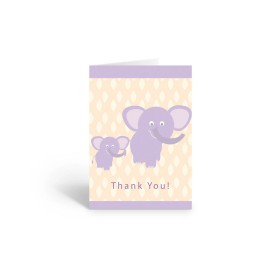 Stonehouse Collection Cute Elephant Thank You Note Card - 10 Boxed Cards & Envelopes - B14038