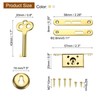 uxcell Vintage Full Mortise Mini Locks with Key Set of