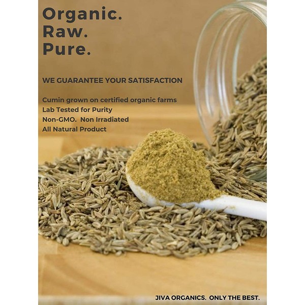 Jiva USDA Organic Cumin Powder 1LB (16oz) - Packaged in Resealable Jar