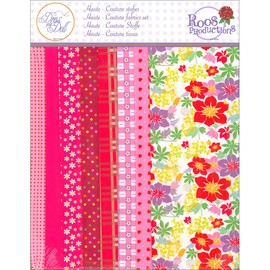 Vervaco Herstellung eines Couture-Stoffsets: Pink, Polyester, 22.1 x 29.7cm