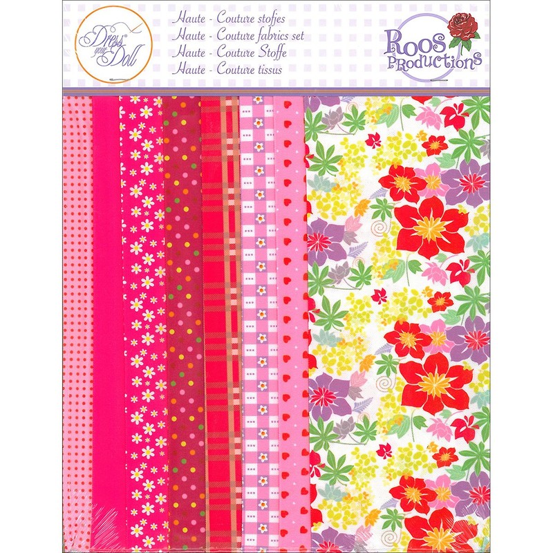 Vervaco Herstellung eines Couture-Stoffsets: Pink, Polyester, 22.1 x 29.7cm