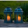 SteadyDoggie Solar Lanterns 2 Pack Blue - Hanging Solar Lights
