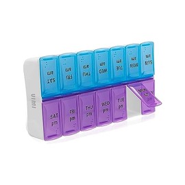 Pastillero Organizador Y Planificador Semanal 7 Dias AM/PM