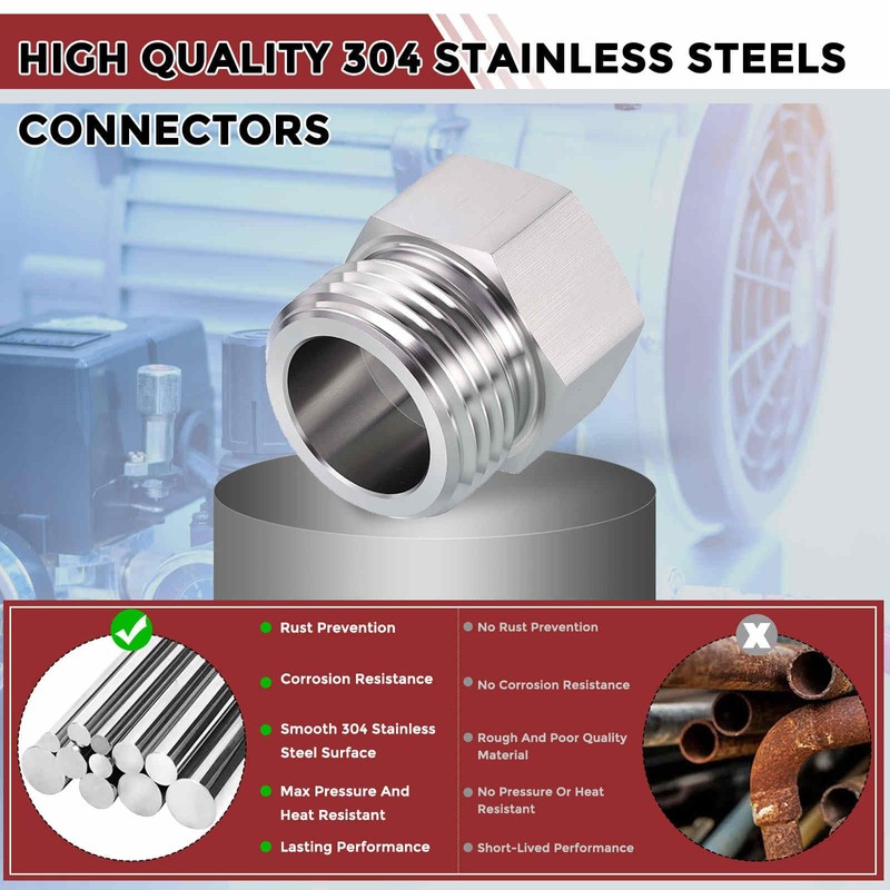 Kozelo 1pc 3/4" Female Right to 1/2" Female NPT Solid