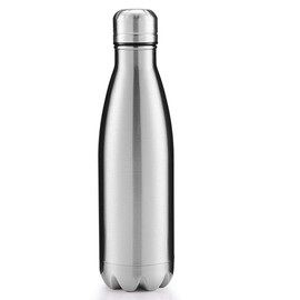 Gteller Double Wall 18/8 Stainless Steel Vacuum Cola Shape Bottle, Narrow Mouth Thermo Flask Keeping Warm and Cold 350ml 500ml 750ml 1000ml (500ml)