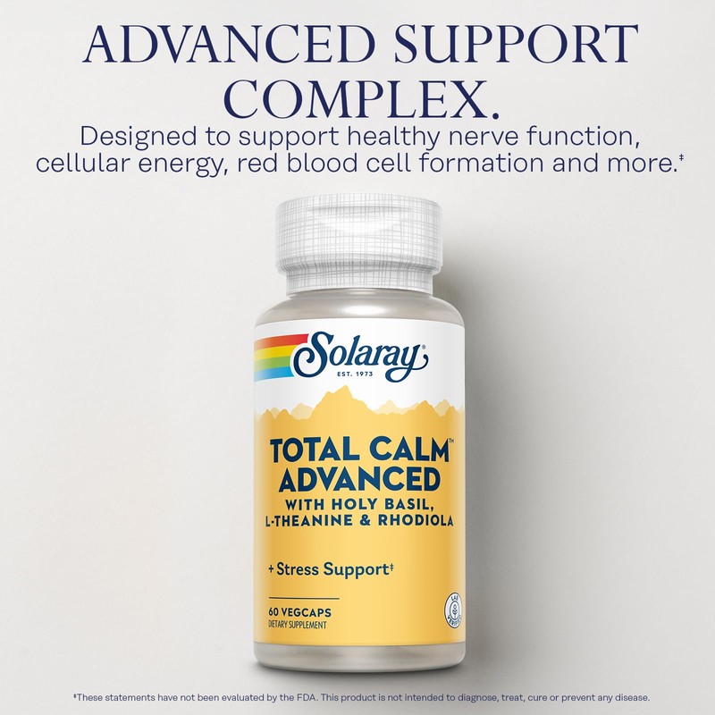 SOLARAY Total Calm Advanced - Nervous System Health and Cellular