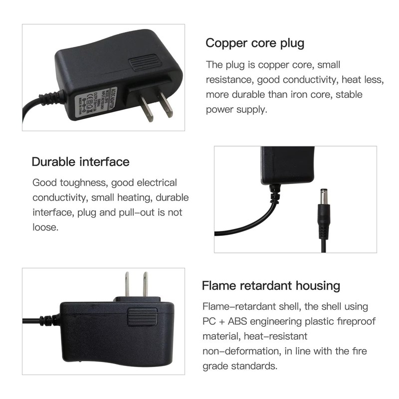 Power Charger for Brother P-touch Label Maker Models Personal Handheld