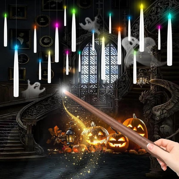 Magic Wand Remote Floating Candles - Enchanted 12-Pack Gift Set