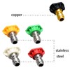 NIHENHAO 5pcs/set Car Wash Nozzle, 1/4" Quick Connector Metal Lance