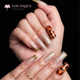 Buy 10 Get 10 Free! [Machine-Made] 24pcs Press-On Nails with Rhinestones & Flowers – French Style Glue-On Nails for Women & Girls Full Cover Shiny Glitter Long Lasting Quality:_M-SQ-MC-002