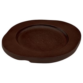 Winco Wooden Underliner Cast Iron Platter CASM-5R & CAST-5