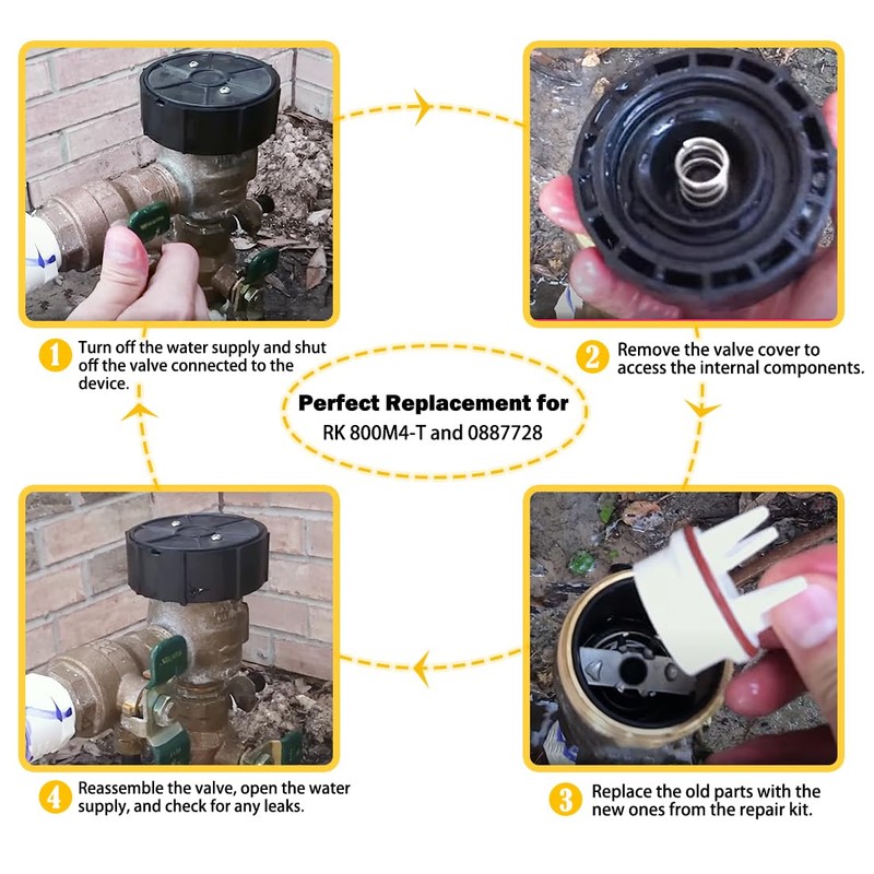 E-cowlboy Replacement for Watts 0887718 Backflow Convert Kit for 1"