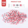 100 PCS Solder Seal Wire Connectors Heat Shrink Solder Butt
