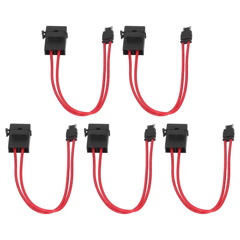 5Pcs Car Fuse Holder Connector Mini Heavy Duty Wire Extension