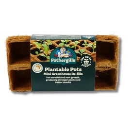 Mr Fothergills Greenhouse Kit Refill, 32 Plantable Pots, Large