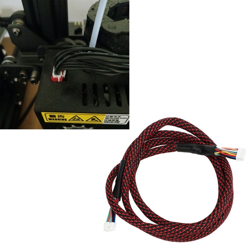 for Chiron Main Wiring Harness Nylon Woven Sleeve Hotend Cable