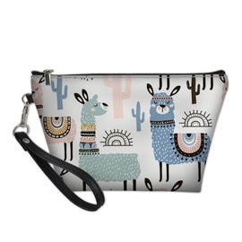 Cute Camel Makeup Bag Purse Toiletry Pouch Travel Cosmetic Bags PU Leather Best Gift for Women/Ladies/Girlfriend/Wife/Girls/Birthday/Wedding Anniversary