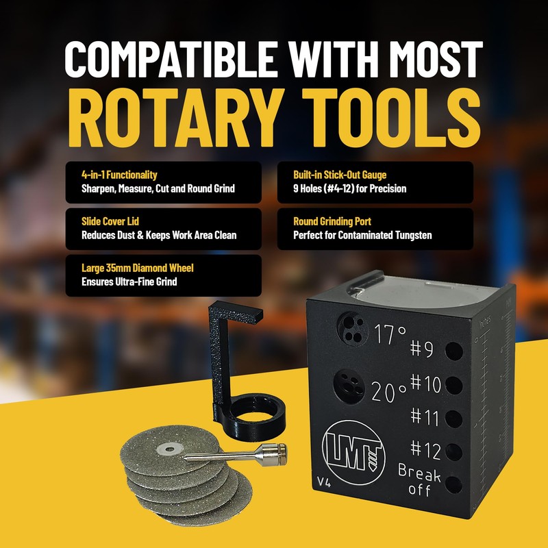 LMT Tungsten Grinder V4 Rotary Tool for TIG Welding -
