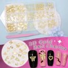150 Pcs Cross Star Gold Nail Charms, Butterfly Bows Alloy