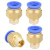 TA-VIGOR 12mm Pneumatic Push to Connect Fittings, G1/4 Male Thread