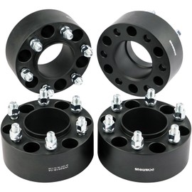 DCVAMOUS 4PC Black Hubcentric 6x135 Wheel Spacers 2.5 Inch with 14x1.5 Studs 87.1mm Hub Bore Compatible with Ford 6 Lug for 2015 2016 2017 2018 2019 2020 2021 2022 2023 2024 F150 Expedition Navigator