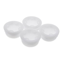 VILLCASE 4pcs Bung Cap, 2.4'' Well Sealed Coarse Thread Poly Buttress Drum Bung, Plastic Barrel Drum Bung Cap Oil Drum Lid for Gallon Chemical Bottle Bucket