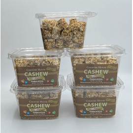 Country House CASHEW CRUNCH PACK (5 Counts) with Chia and Flaxseed, All Natural, Easy to Read Ingredients, No Artificial or Natural Flavors Added, No Gluten, Low Sodium, and a Crisp in Every Bite!